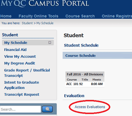 How to Access Evaluations